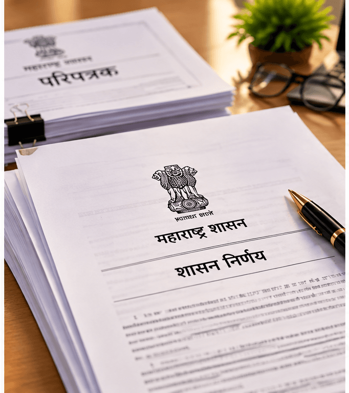 Illustration of government resolutions and official documents